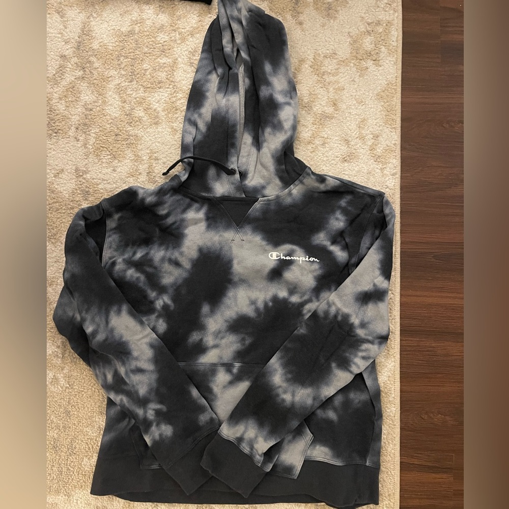 Champion Navy Tie Dye Hoodie